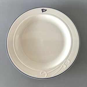 San Diego Yacht Club Homer Laughlin Dinner Plate Boat Nautical Burgee Flag Vtg